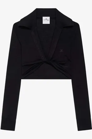 Courrèges Polo Cropped Lana