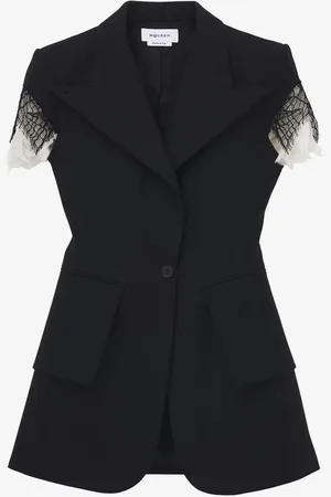 Alexander McQueen Blazer Encaje Lana
