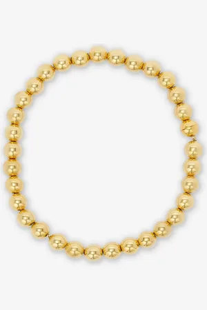 Jil Sander Collar Cuentas Oro
