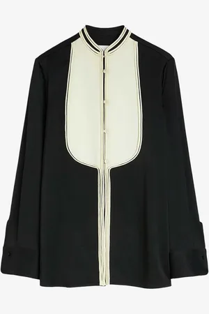 Jil Sander Camisa Satén Contraste