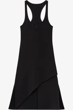 Courrèges Vestido Midi Pliegues