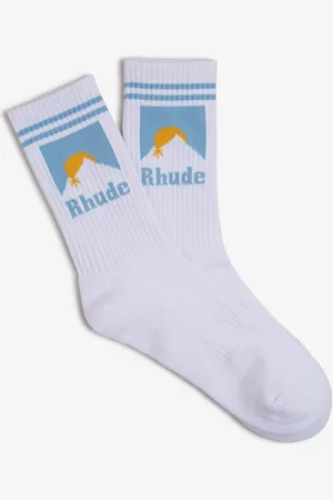 Rhude Calcetines Canalé Logo