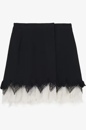 Alexander McQueen Falda Mini Encaje