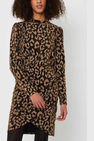 VILA VIRAVEN L/S HIGH NECK SHORT DRESS/DC