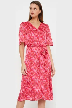 VILA Yla Vie S/S Midi Dress/Ls