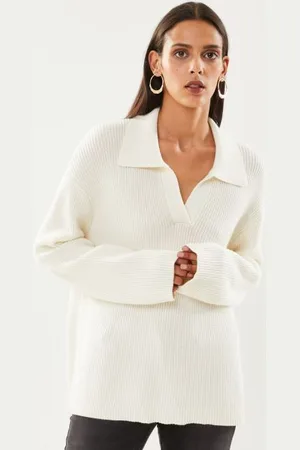 SELECTED Slfhilma Liva Ls Polo Neck Knit