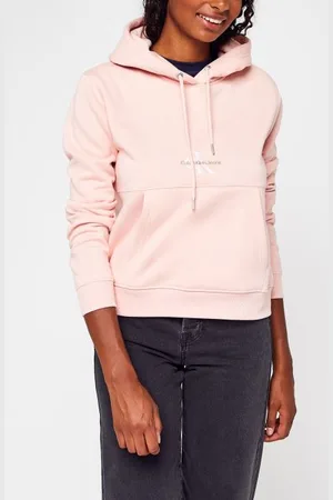 Calvin Klein Monogram Logo Hoodie Femme