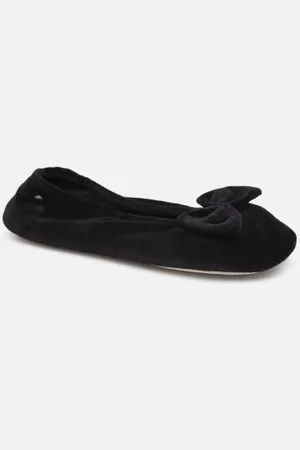 Isotoner Ballerine Velours Bio – Grand Nœud W