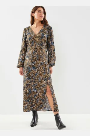 B YOUNG BYJOSA VNECK MIDI DRESS