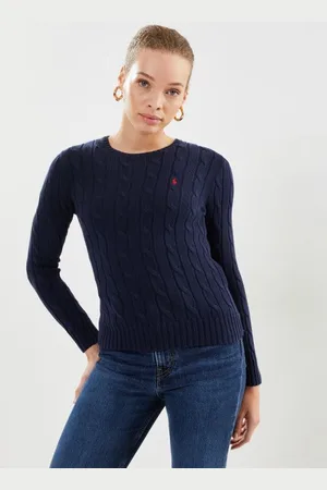 Ralph Lauren Pull torsadé à col rond en coton