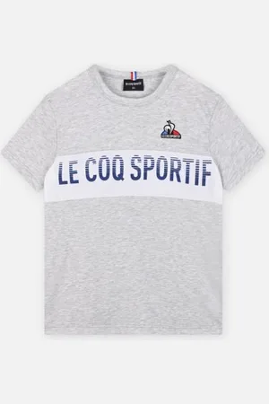 Le Coq Sportif BAT Tee SS N°3 Enfant chiné clair/n