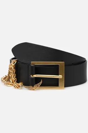 Zadig & Voltaire Rock Chain Belt 40mm Natural L