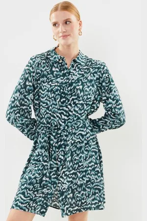 VILA Vifulia Siva L/S Short Shirt Dress/Su
