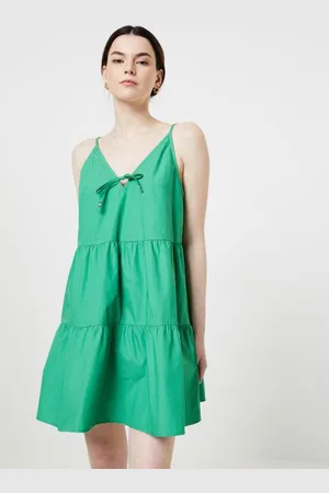 Tommy Hilfiger Tjw Poplin Tiered Strappy Dress