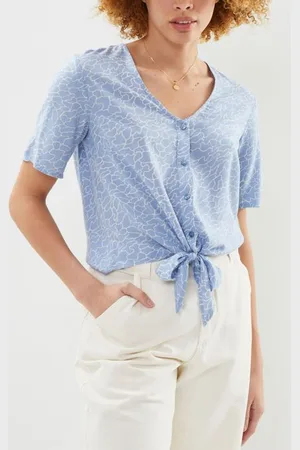 Pieces® Pcnya Ss Crop Tie Top Bf Bc