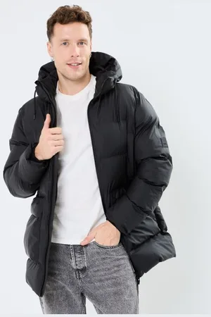 Rains Alta Long Puffer Cargo Jacket W3T4