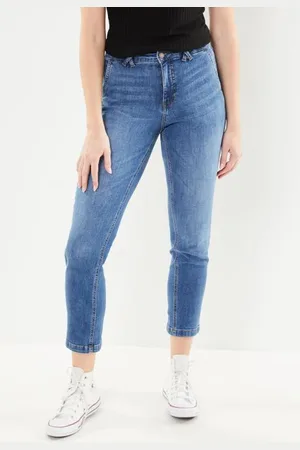 VILA Vialice Rw Straight Emb Jeans Mbd/R
