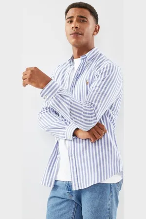 Ralph Lauren Chemise slim coton velours milleraies 710818761