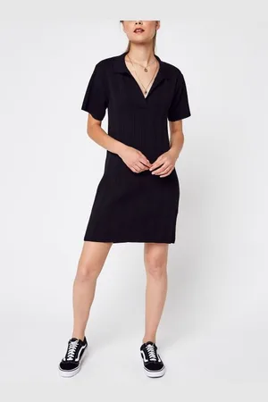 NA-KD Pique Collar Knitted Dress