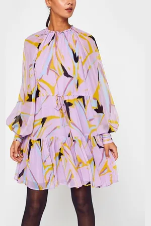 Essentiel Antwerp Chives Puff Sleeve Minidress