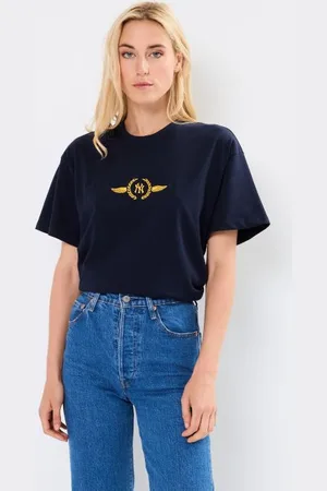 47 Brand 47 TEE MLB NEW YORK YANKEES SKY HIGH DROP SHOULDER FALL NAVY -Unisexe W