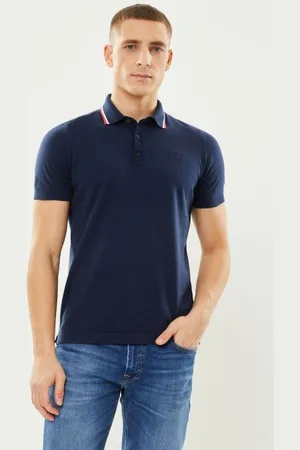 Schott NYC Polo Pull Leger Avec Bord Cotes Rayes