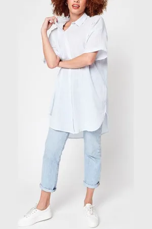 Pieces® Pcterra Ss Long Shirt Bc