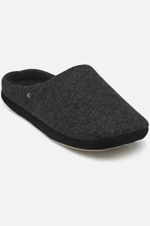 Isotoner Mule - Flanelle - Semelle Peau
