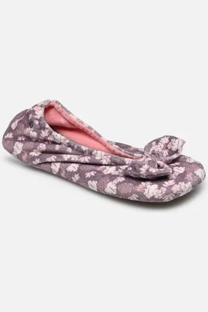 Isotoner 97371 – Ballerine microvelours – imprimé Ananas