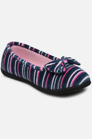 Isotoner Ballerine ergonomique EVERYWEAR - velours bio – grand nœud