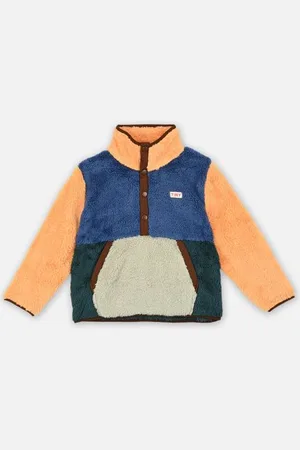 Tiny Cottons Color Block Polar Sherpa Jumper
