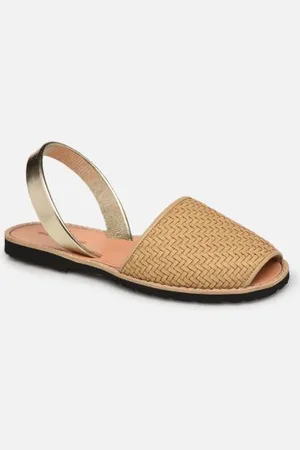 MINORQUINES Avarca Cuir Tressé