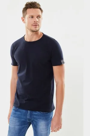 Replay T-shirt col rond basic marine