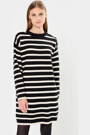 VERO MODA VMSABA LS O-NECK BUTTON DRESS GA