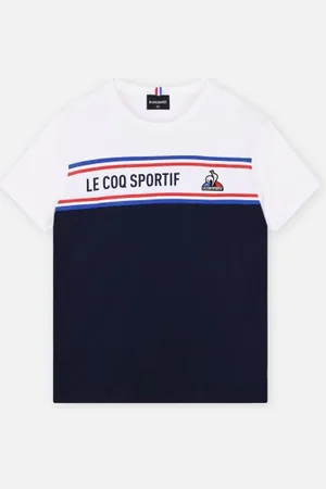 Le Coq Sportif TRI Tee SS N°2 Enfant bleu nuit/new opti