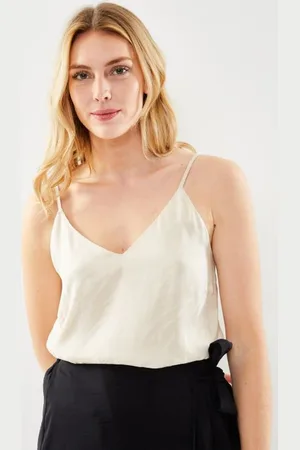 SELECTED Slfconstanza Cupro Strap Top B