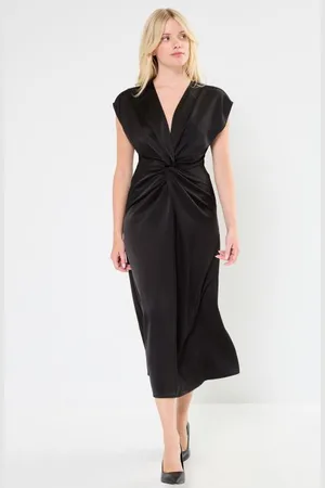 VERO MODA VMOLIVE S/S 7/8 KNOT DRESS WVN BTQ GA