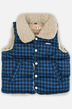 Tiny Cottons Vichy Padded Vest