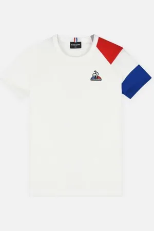 Le Coq Sportif BAT Tee SS N°2 Enfant N.O.W - Bleu Electro - Rouge Electro
