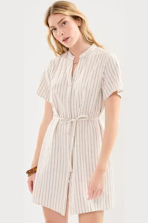 VILA Viprisilla Striped S/S Short Shirt Dress