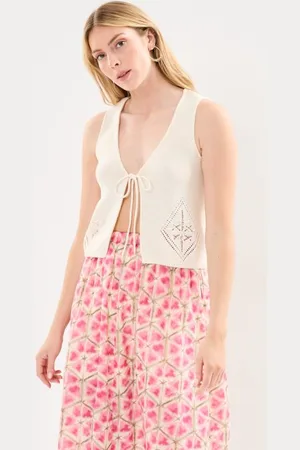 VILA Vielea S/L Short Knit Vest/C28