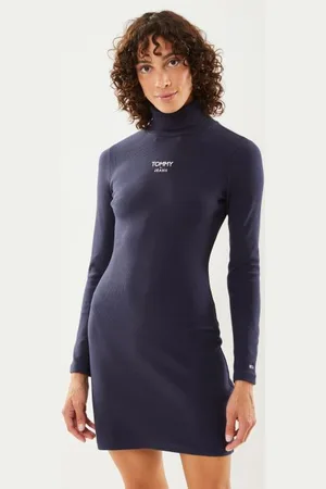 Tommy Hilfiger Tjw Turtleneck Ess Logo Dress