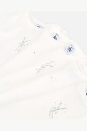 Petit Bateau Lot de 5 Bodies Naissance Manches Longues en Coton Bio - Bébé
