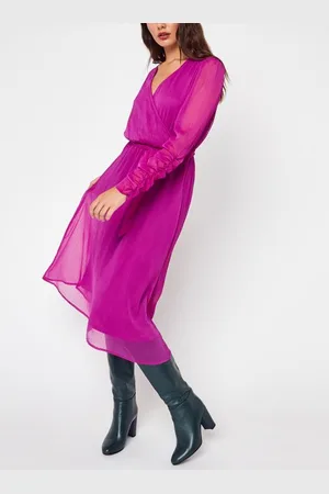 VERO MODA Vmcarolina Kas Ls Calf Dress Wvn Ga