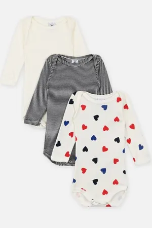 Petit Bateau 3 Bodies US ML A0BYW00