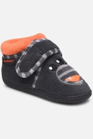 Isotoner Bottillons Velcro Garcon - Micro-Eponge