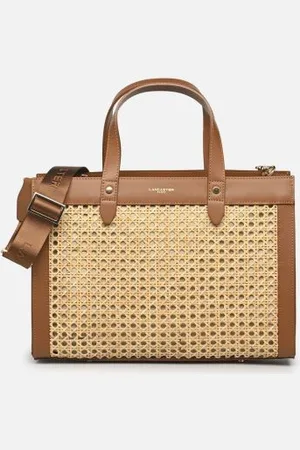 Lancaster Sac cabas main M Cannage Rotin