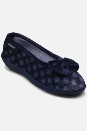 Isotoner Ballerines en velours ultra doux talon 3,8 cm semelle ergonomique W
