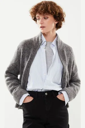 SELECTED Slfsia Ras Ls Knit Zipper Cardigan Noos