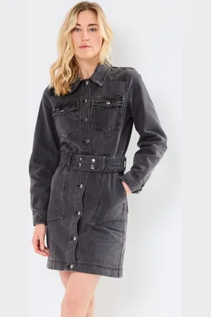 VILA ROUNOVA L/S SHORT DENIM DRESS